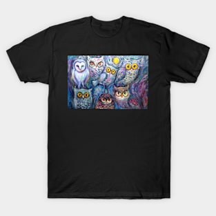 Owls acrylics T-Shirt